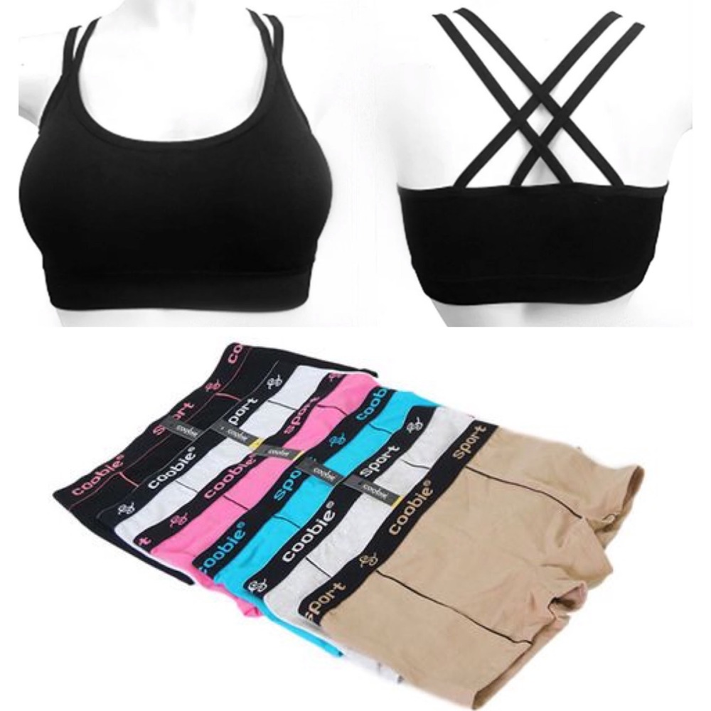 Coobie Sport Boy Shorts & Padded Bra